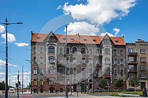 Ancient building in  ÅÃ³dÅº, Poland